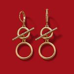 Aretes-colgantes-ba�ados-en-oro-de-24K-