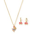 Set-collar-y-aretes-para-ni�a-con-forma-de-libelula