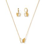 Juego-collar-y-aretes-ba�ados-en-oro-de-24K