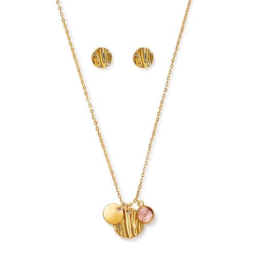 Estuche Collar + Aretes Shine Spring
