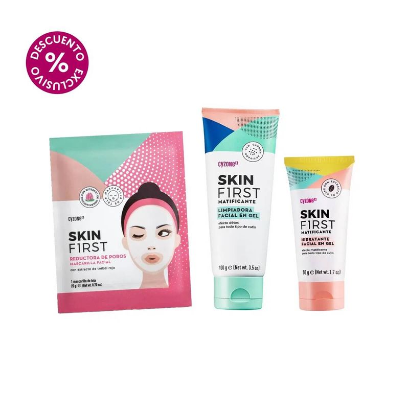 set-skin-first-limpiadora---hidratante---mascarilla